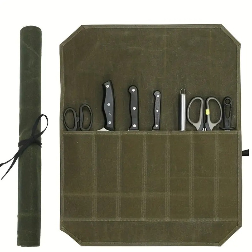 Commercial Kitchen Knife Holder - Borsa portaoggetti per coltelli in tela