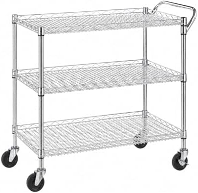 Commercial Kitchen On Wheels - Carrello da Cucina a 3 Ripiani