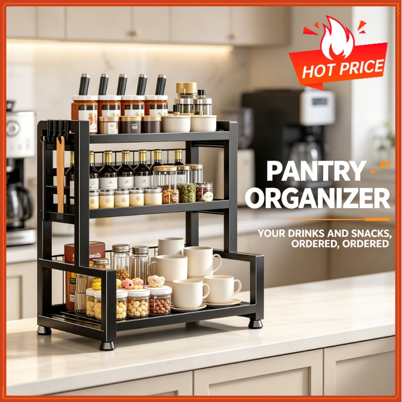Commercial Kitchen Knife Holder - Portaspezie in metallo regolabile a 2-3
