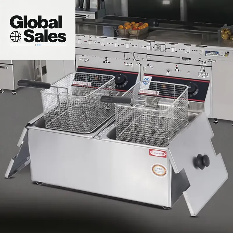 Commercial Kitchen Deep Cleaning - Friggitrice Elettrica Professionale in Acciaio Inox