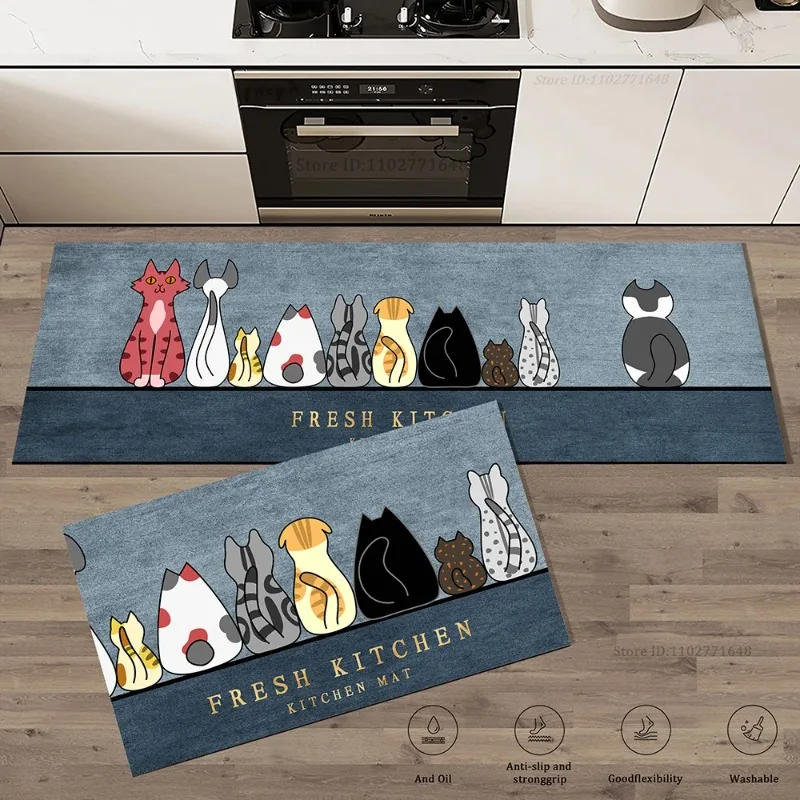 Commercial Kitchen Vinyl Flooring - Tappetino lungo per angolo cucina per
