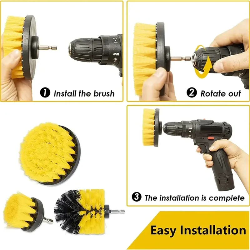 Set di 3 spazzole per trapano, - Commercial Kitchen Cleaning recensione e prezzo