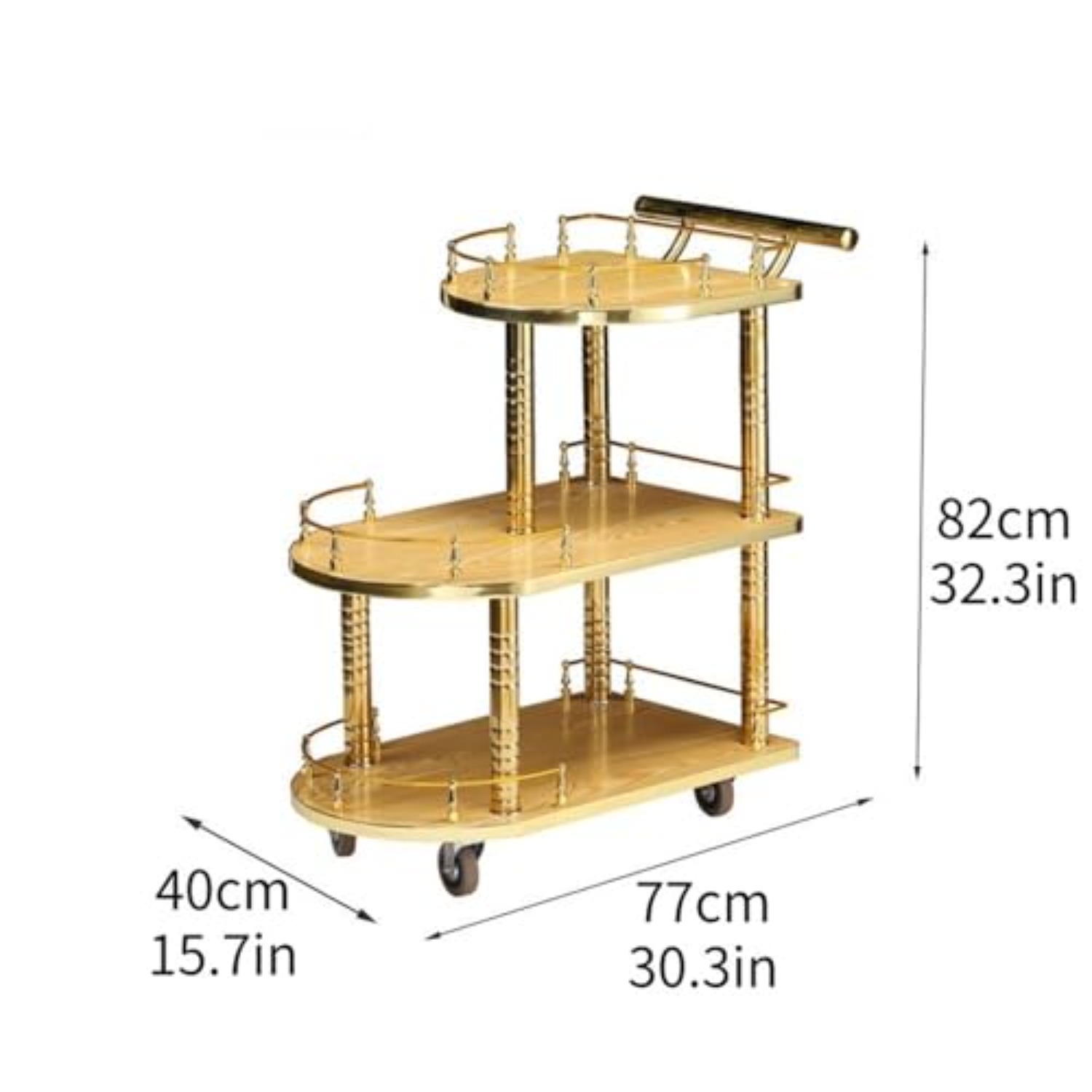 Carrello Bar a 3 Ripiani, Carr - Commercial Kitchen On Wheels recensione e prezzo